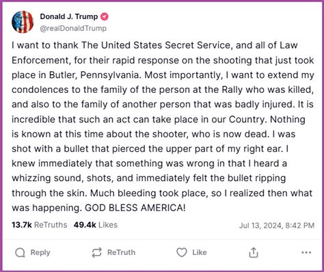 Trump's statements on shooting incidents have been criticized for being insensitive