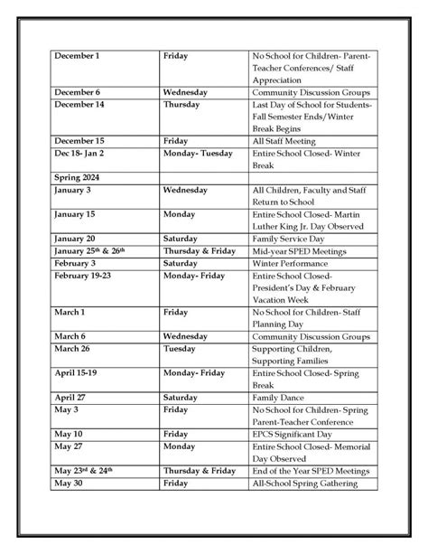 Tufts Academic Calendar