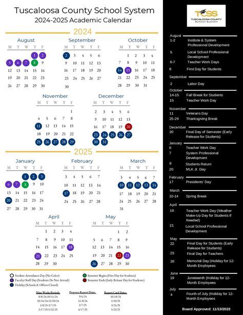 Tuscaloosa Schools Calendar Management