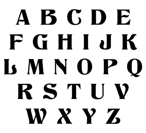 Types of alphabet printables