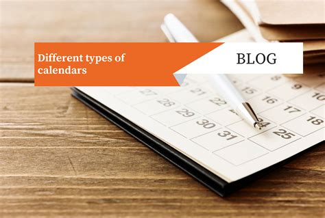 Types of Calendar Printables