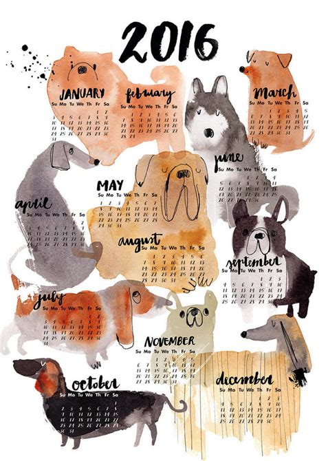 Types of Dog Calendars