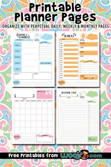 Types of Printable Planners