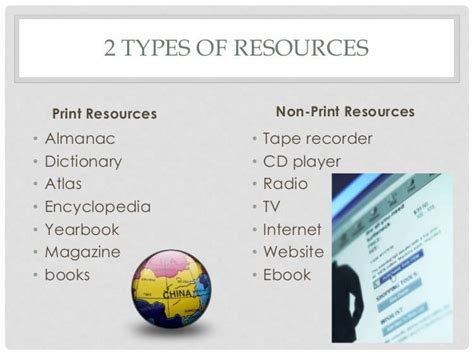 Types of Printable Resources