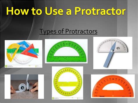 Types of printable protractors