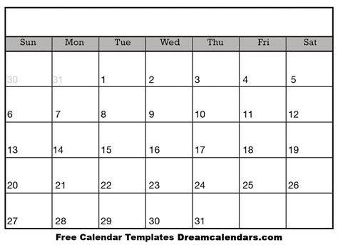 Types of September calendar