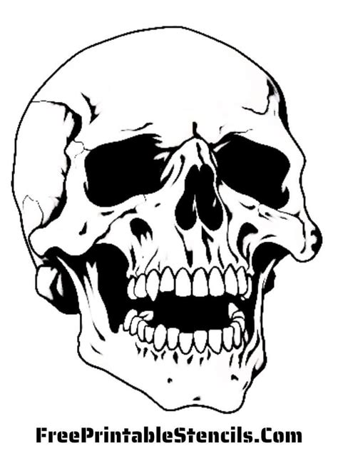 types of tattoo skull stencils