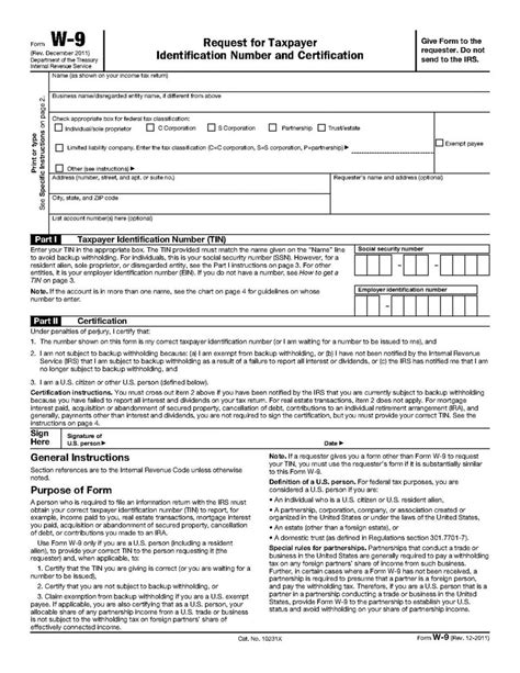 Types of W9 Forms