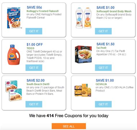 Types of Walmart printable coupons