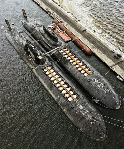 Typhoon class submarine at sea