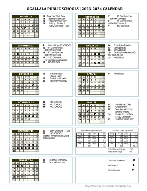 U-46 Calendar Layout