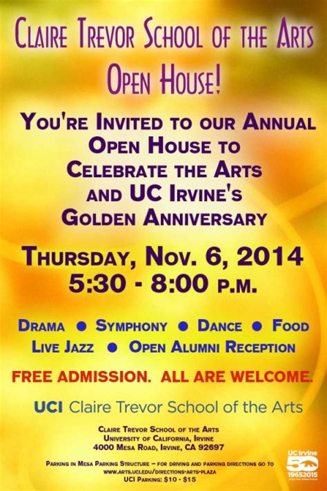 UC Irvine Arts Events