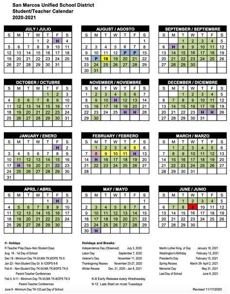 UC Merced Spring Semester Calendar