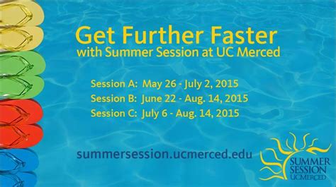 UC Merced Summer Session Calendar