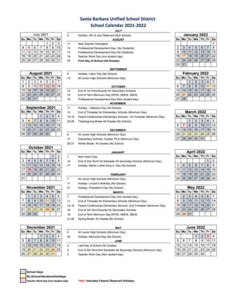 UCSB Calendar Structure