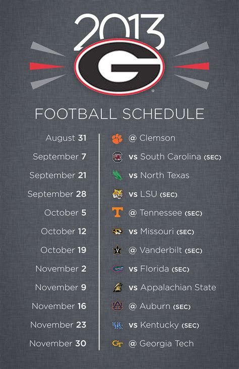 UGA calendar tricks