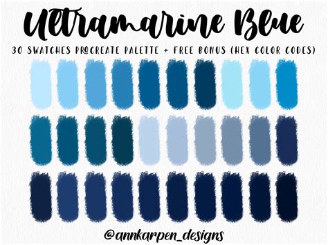 Ultramarine Blue Palette