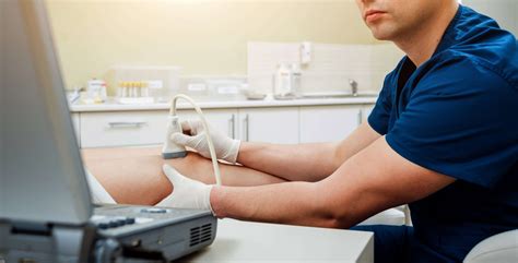 Ultrasound Technician performing musculoskeletal sonography