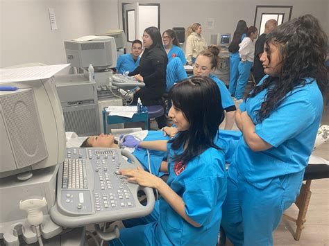 Ultrasound Technicians interacting with patients