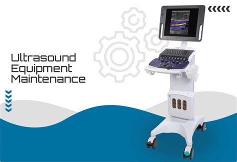 Ultrasound Technologist Maintaining Equipment