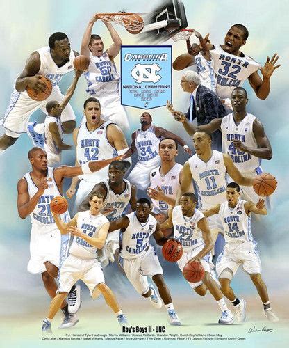 UNC basketball player posters