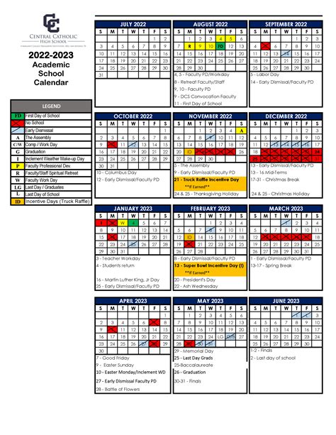 Understanding the CCHS Calendar