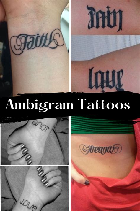 Unique Ambigram Tattoos