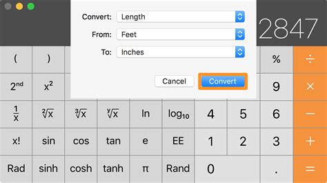 Unit conversion calculator app