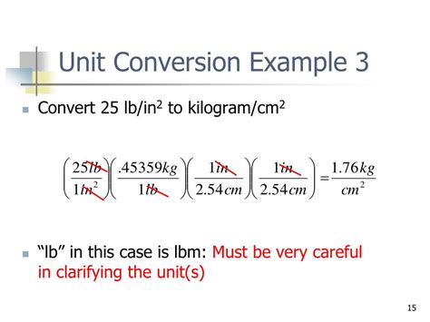 Unit Conversion Examples