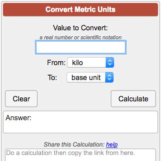 Unit Conversion Online Calculator