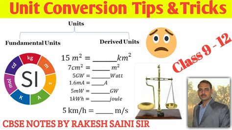 Unit conversion tips