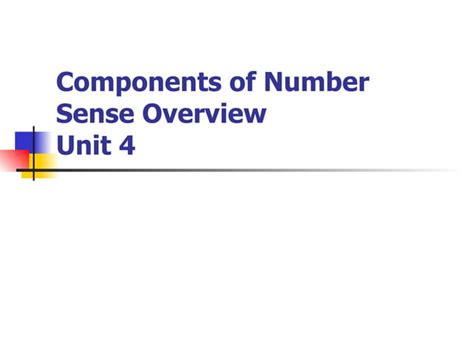 Key Components of Unit 4 Calendar Guide