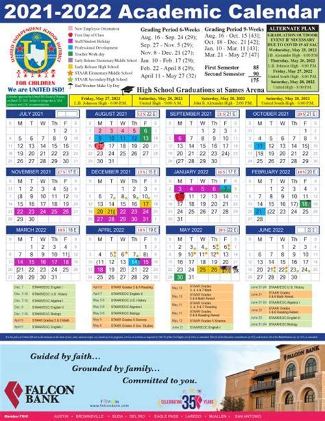 United ISD Calendar Image 2