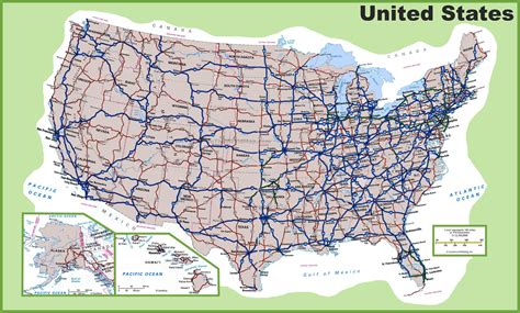 Major highways and interstates in the United States