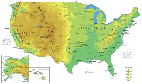 Physical landscape of the United States