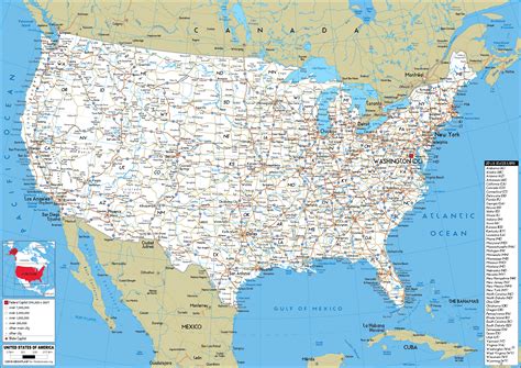 United States Road Map