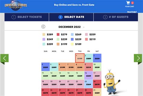 Universal Studios Hollywood Crowd Calendar