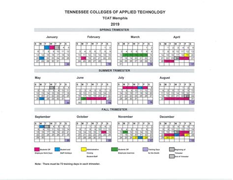 University of Memphis Calendar Guide