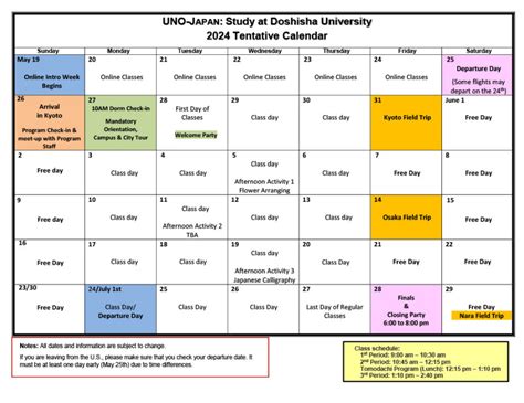 Uno Academic Calendar Image 10