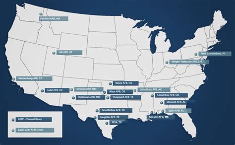 US Air Force Bases Map