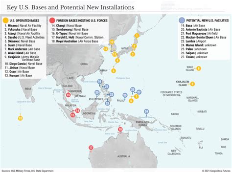 US Air Force Bases in Asia