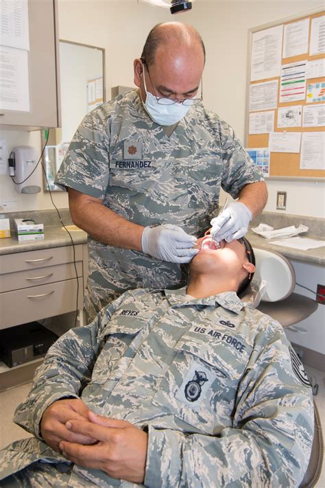 US Air Force Dentist in Operating Room