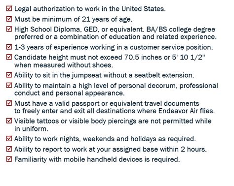 US Air Force Flight Attendant Requirements