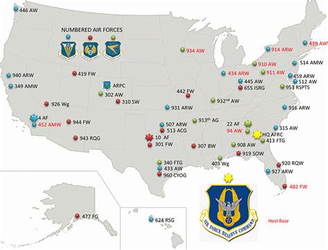 US Air Force Reserve Bases