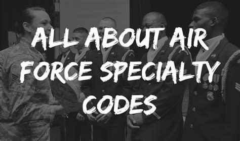 US Air Force Specialty Codes