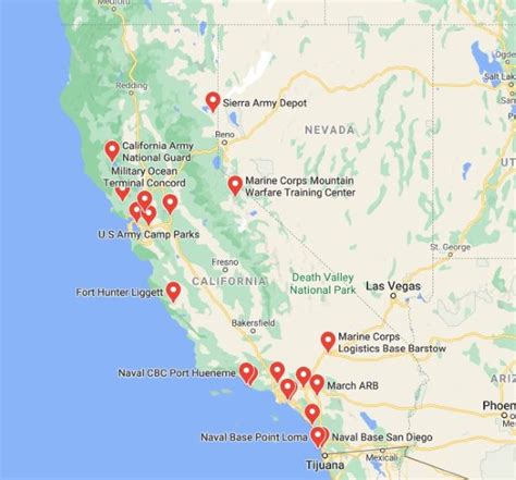 US Army Bases in California