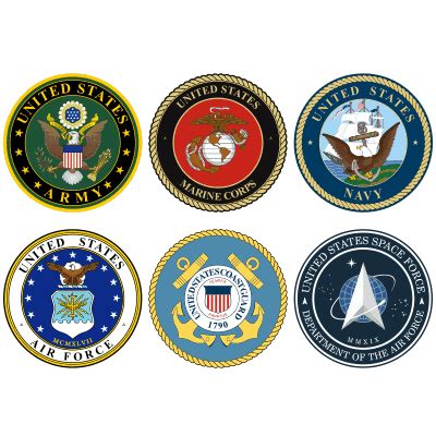 US Military Branches Seals