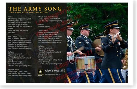 US Army song performance