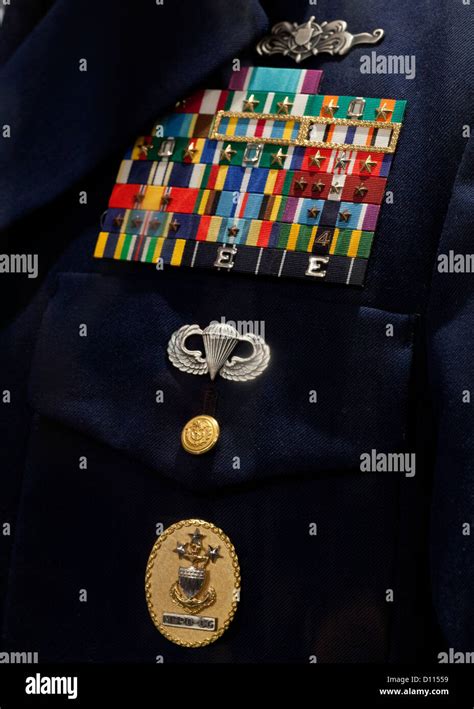 US Coast Guard Officer Service Uniform with Ribbons