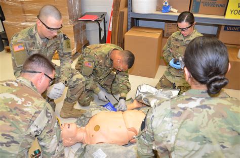 US Marine Combat Medics Using Advanced Medical Equipment